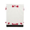 DSC01923 Corporate Custom White PP Woven Logistics Bags with Reinforced Red Webbing | 181L Express Parcel Sacks for Global Courier Distribution | High-Capacity Durable Wholesale Delivery Sacks