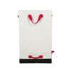 DSC01925 Corporate Custom White PP Woven Logistics Bags with Reinforced Red Webbing | 181L Express Parcel Sacks for Global Courier Distribution | High-Capacity Durable Wholesale Delivery Sacks