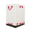 DSC01926 Corporate Custom White PP Woven Logistics Bags with Reinforced Red Webbing | 181L Express Parcel Sacks for Global Courier Distribution | High-Capacity Durable Wholesale Delivery Sacks