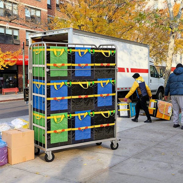 Heavy-Duty Logistics Roll Cage | Foldable & Nestable Warehouse Roll Container for B2B Bulk Orders | DeliverKingdom Quality Guaranteed_image_2 Heavy-Duty Logistics Roll Cage | Foldable & Nestable Warehouse Roll Container for Business Bulk Orders | ASORTINGBAG Quality Guaranteed