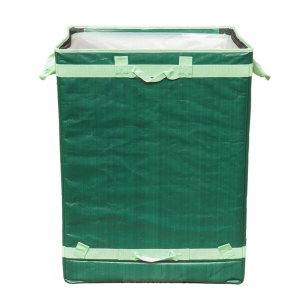 IMG_4292 High-Visibility Green PP Woven Parcel Sacks for Rapid Warehouse Sorting | 181L Sustainable Logistics Distribution Bags | Recyclable Industrial Courier Consolidation Bags Manufacturer
