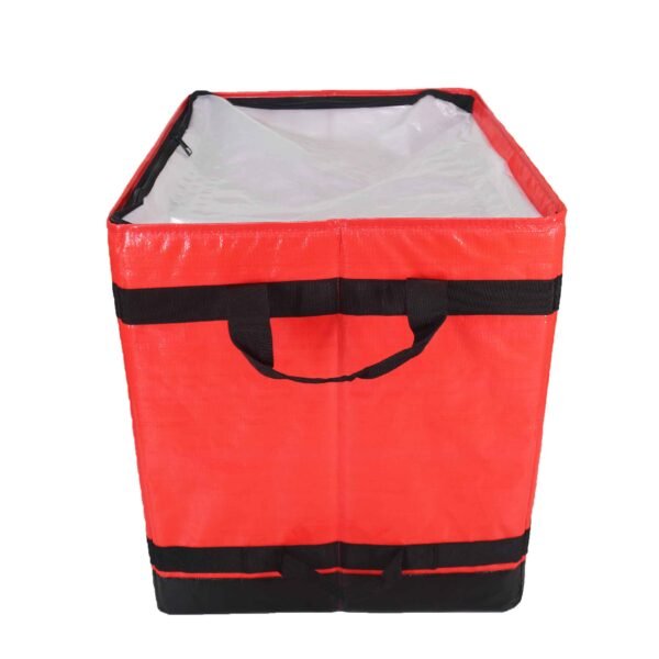 Industrial-Grade 112L Red Parcel Sorting Box with Rigid Reinforcement | Structural Woven Courier Carrier for Express Logistics Hubs & Fleet Consolidation_image_3 Industrial-Grade 112L Red Parcel Sorting Box with Rigid Reinforcement | Structural Woven Courier Carrier for Express Logistics Hubs & Fleet Consolidation