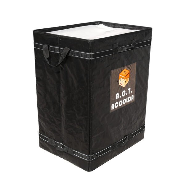 Reinforced Black Parcel Delivery Bag with 8-Point Stitching Handles | Industrial Foldable Courier Bag with Rigid Bottom Board for Express Logistics_image_1 Reinforced Black Parcel Delivery Bag with 8-Point Stitching Handles | Industrial Foldable Courier Bag with Rigid Bottom Board for Express Logistics