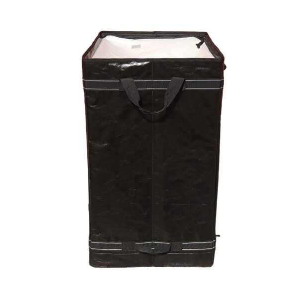 Reinforced Black Parcel Delivery Bag with 8-Point Stitching Handles | Industrial Foldable Courier Bag with Rigid Bottom Board for Express Logistics_image_3 Reinforced Black Parcel Delivery Bag with 8-Point Stitching Handles | Industrial Foldable Courier Bag with Rigid Bottom Board for Express Logistics