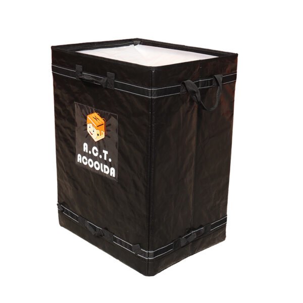 Reinforced Black Parcel Delivery Bag with 8-Point Stitching Handles | Industrial Foldable Courier Bag with Rigid Bottom Board for Express Logistics_image_4 Reinforced Black Parcel Delivery Bag with 8-Point Stitching Handles | Industrial Foldable Courier Bag with Rigid Bottom Board for Express Logistics