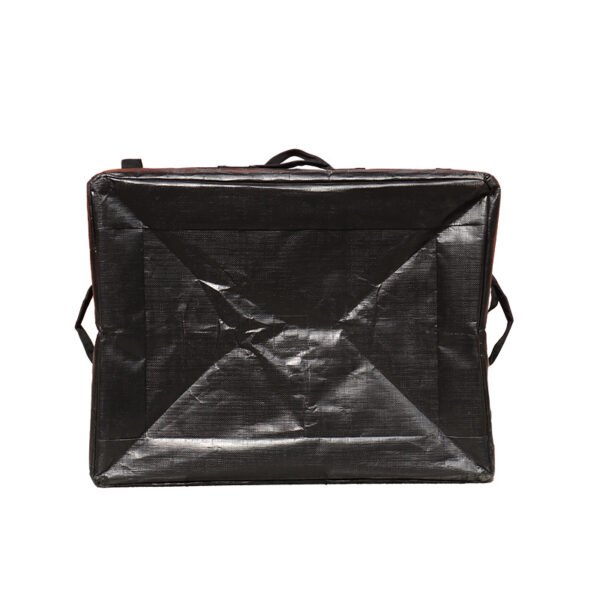 Reinforced Black Parcel Delivery Bag with 8-Point Stitching Handles | Industrial Foldable Courier Bag with Rigid Bottom Board for Express Logistics_image_5 Reinforced Black Parcel Delivery Bag with 8-Point Stitching Handles | Industrial Foldable Courier Bag with Rigid Bottom Board for Express Logistics