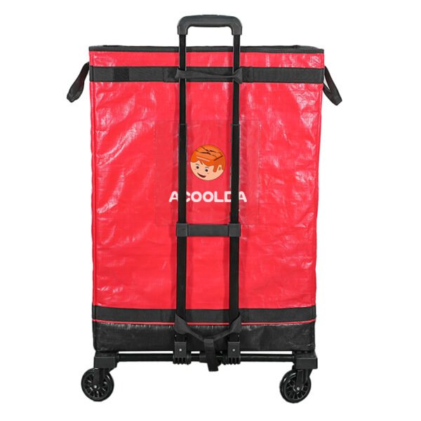Red Collapsible Parcel Bags with Trolley Attachment Heavy Duty Logistics Carrier Bags Large and Small Size Van Organizer Bags with Tie-Down Straps for Warehouse Roll Cages and Courier Last-Mile Delivery_image_2 Red Collapsible Parcel Bags with Trolley Attachment Heavy Duty Logistics Carrier Bags Large and Small Size Van Organizer Bags with Tie-Down Straps for Warehouse Roll Cages and Courier Last-Mile Delivery