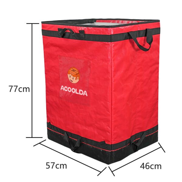 Red Collapsible Parcel Bags with Trolley Attachment Heavy Duty Logistics Carrier Bags Large and Small Size Van Organizer Bags with Tie-Down Straps for Warehouse Roll Cages and Courier Last-Mile Delivery_image_4 Red Collapsible Parcel Bags with Trolley Attachment Heavy Duty Logistics Carrier Bags Large and Small Size Van Organizer Bags with Tie-Down Straps for Warehouse Roll Cages and Courier Last-Mile Delivery