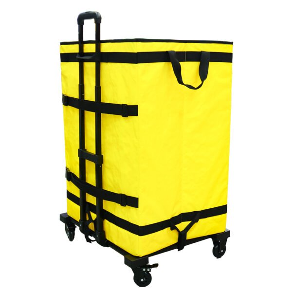 Yellow Collapsible Parcel Bags with Trolley Attachment Logistics Carrier Bags Large and Small Size with Tie-Down Straps for Warehouse Roll Cages and Courier Last-Mile Delivery_image_2 Yellow Collapsible Parcel Bags with Trolley Attachment Logistics Carrier Bags Large and Small Size with Tie-Down Straps for Warehouse Roll Cages and Courier Last-Mile Delivery