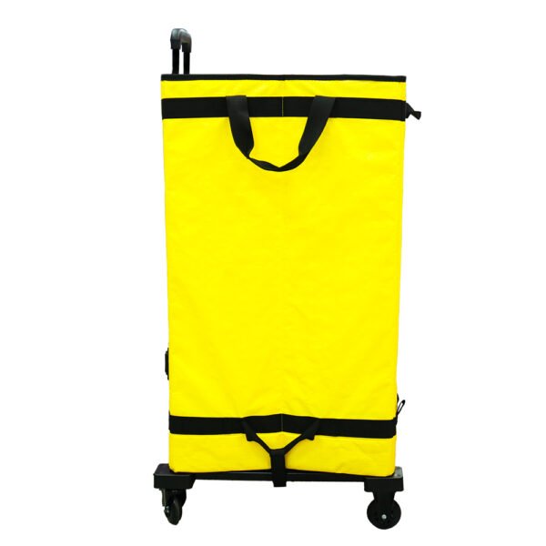 Yellow Collapsible Parcel Bags with Trolley Attachment Logistics Carrier Bags Large and Small Size with Tie-Down Straps for Warehouse Roll Cages and Courier Last-Mile Delivery_image_3 Yellow Collapsible Parcel Bags with Trolley Attachment Logistics Carrier Bags Large and Small Size with Tie-Down Straps for Warehouse Roll Cages and Courier Last-Mile Delivery