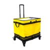 Yellow Parcel Sorter Bags with Integrated Mesh Cargo Pocket and Rolling Dolly Trolley Heavy Duty Moving Carrier for Warehouse Logistics Cage Collapsible Distribution Sacks with Tie-Down Straps for E-commerce Fleet Manifests_image_4 Yellow Parcel Sorter Bags with Integrated Mesh Cargo Pocket and Rolling Dolly Trolley Heavy Duty Moving Carrier for Warehouse Logistics Cage Collapsible Distribution Sacks with Tie-Down Straps for E-commerce Fleet Manifests