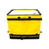 Yellow Amazon-style Short Sorter Parcel DTS Bags with Side Mesh Pocket Heavy Duty Collapsible Logistics Carrier Sacks