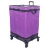 Purple Collapsible Parcel Bags with Integrated Trolley Handle Rolling Logistics Carrier Bags Amazon-Style Courier Delivery Bags Large Size Bulk Sorting Sacks with Cage Straps_image_1 Purple Collapsible Parcel Bags with Integrated Trolley Handle Rolling Logistics Carrier Bags Amazon-Style Courier Delivery Bags Large Size Bulk Sorting Sacks with Cage Straps