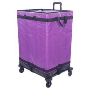 Purple Collapsible Parcel Bags with Integrated Trolley Handle Rolling Logistics Carrier Bags Amazon-Style Courier Delivery Bags Large Size Bulk Sorting Sacks with Cage Straps_image_1 Purple Collapsible Parcel Bags with Integrated Trolley Handle Rolling Logistics Carrier Bags Amazon-Style Courier Delivery Bags Large Size Bulk Sorting Sacks with Cage Straps