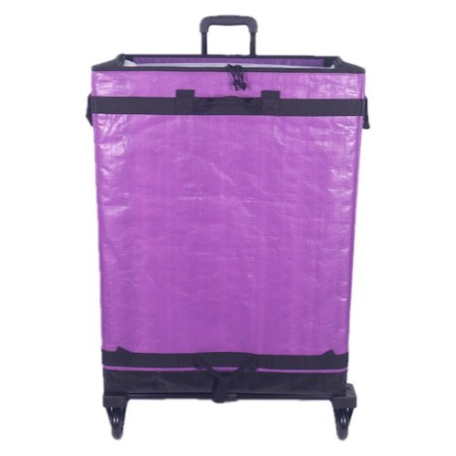 Purple Collapsible Parcel Bags with Integrated Trolley Handle Rolling Logistics Carrier Bags Amazon-Style Courier Delivery Bags Large Size Bulk Sorting Sacks with Cage Straps_image_2 Purple Collapsible Parcel Bags with Integrated Trolley Handle Rolling Logistics Carrier Bags Amazon-Style Courier Delivery Bags Large Size Bulk Sorting Sacks with Cage Straps