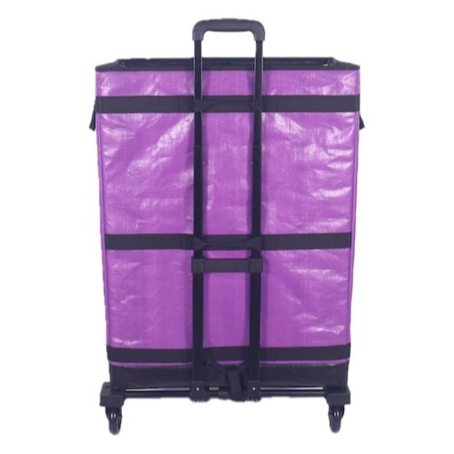 Purple Collapsible Parcel Bags with Integrated Trolley Handle Rolling Logistics Carrier Bags Amazon-Style Courier Delivery Bags Large Size Bulk Sorting Sacks with Cage Straps_image_3 Purple Collapsible Parcel Bags with Integrated Trolley Handle Rolling Logistics Carrier Bags Amazon-Style Courier Delivery Bags Large Size Bulk Sorting Sacks with Cage Straps