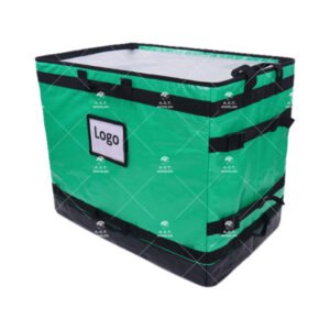 Low-Profile Logistic Sorting Totes with Integrated Side-Tension Buckle System and Front Private-Label Window for Multi-Tier Fleet Vehicle Racks_image_2 Low-Profile Logistic Sorting Totes with Integrated Side-Tension Buckle System and Front Private-Label Window for Multi-Tier Fleet Vehicle Racks