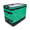 Low-Profile Logistic Sorting Totes with Integrated Side-Tension Buckle System and Front Private-Label Window for Multi-Tier Fleet Vehicle Racks_image_4 Low-Profile Logistic Sorting Totes with Integrated Side-Tension Buckle System and Front Private-Label Window for Multi-Tier Fleet Vehicle Racks