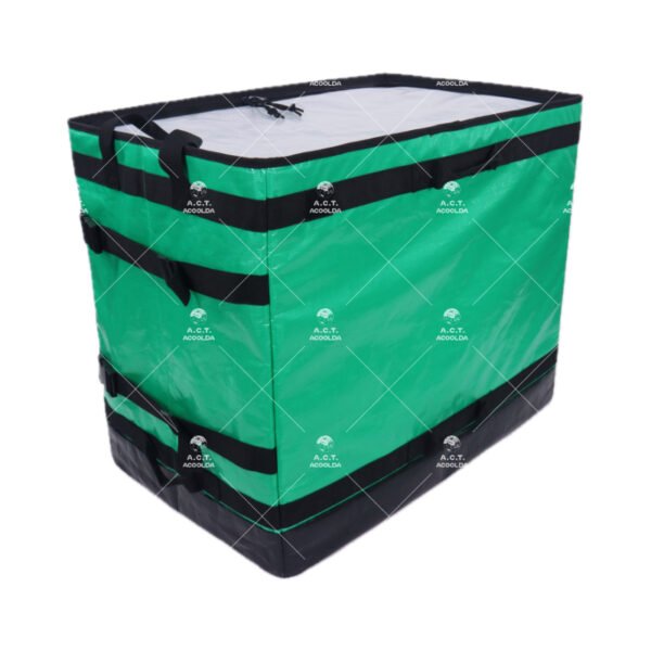 Low-Profile Logistic Sorting Totes with Integrated Side-Tension Buckle System and Front Private-Label Window for Multi-Tier Fleet Vehicle Racks_image_4 Low-Profile Logistic Sorting Totes with Integrated Side-Tension Buckle System and Front Private-Label Window for Multi-Tier Fleet Vehicle Racks