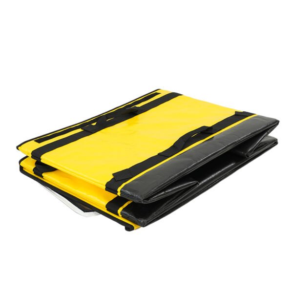 Standardized 108L Collapsible Logistics Sorting Totes with Double-Slider Nylon Zipper and Rectangular Footprint for Commercial Distribution Rack Systems