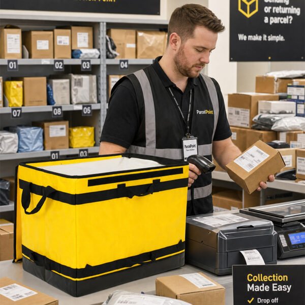 Standardized 108L Collapsible Logistics Sorting Totes with Double-Slider Nylon Zipper and Rectangular Footprint for Commercial Distribution Rack Systems