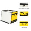 Standardized 108L Collapsible Logistics Sorting Totes with Double-Slider Nylon Zipper and Rectangular Footprint for Commercial Distribution Rack Systems