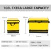 Standardized 108L Collapsible Logistics Sorting Totes with Double-Slider Nylon Zipper and Rectangular Footprint for Commercial Distribution Rack Systems