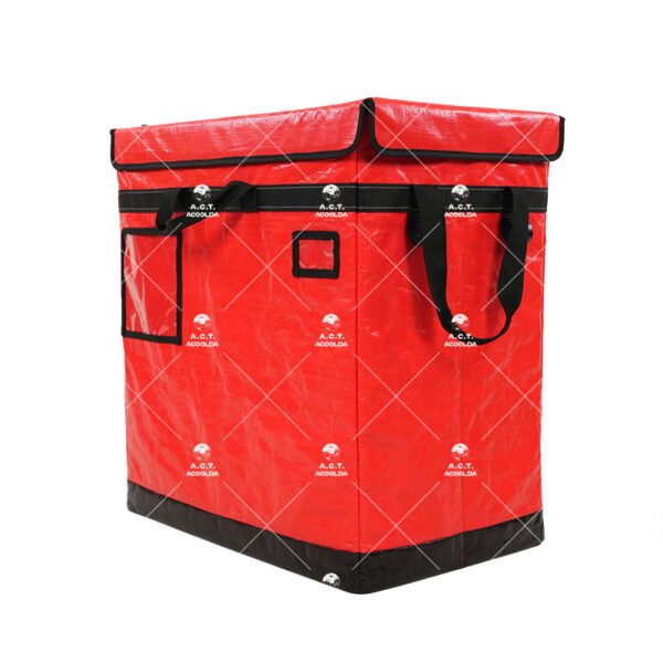 126L Reinforced Red Logistics Delivery Bag with Hollow Board Support, Label Windows and Fold-Over Lid for Parcel Sorting_image_2 126L Reinforced Red Logistics Delivery Bag with Hollow Board Support, Label Windows and Fold-Over Lid for Parcel Sorting