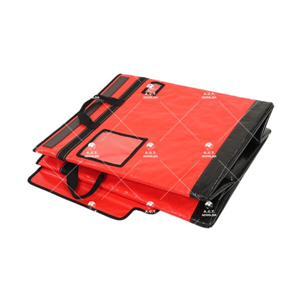 126L Reinforced Red Logistics Delivery Bag with Hollow Board Support, Label Windows and Fold-Over Lid for Parcel Sorting_image_5 126L Reinforced Red Logistics Delivery Bag with Hollow Board Support, Label Windows and Fold-Over Lid for Parcel Sorting