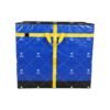 Blue Fold-Flat Parcel Sorting Container with Cross-Reinforced Webbing and Multi-Level Handles for Courier Hubs, Warehouses and Distribution Centers_image_1 Blue Fold-Flat Parcel Sorting Container with Cross-Reinforced Webbing and Multi-Level Handles for Courier Hubs, Warehouses and Distribution Centers