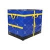 Blue Fold-Flat Parcel Sorting Container with Cross-Reinforced Webbing and Multi-Level Handles for Courier Hubs, Warehouses and Distribution Centers_image_4 Blue Fold-Flat Parcel Sorting Container with Cross-Reinforced Webbing and Multi-Level Handles for Courier Hubs, Warehouses and Distribution Centers