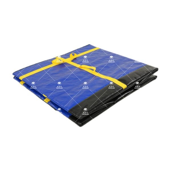 Blue Fold-Flat Parcel Sorting Container with Cross-Reinforced Webbing and Multi-Level Handles for Courier Hubs, Warehouses and Distribution Centers_image_5 Blue Fold-Flat Parcel Sorting Container with Cross-Reinforced Webbing and Multi-Level Handles for Courier Hubs, Warehouses and Distribution Centers
