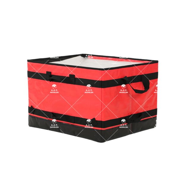 Collapsible Parcel Sorting Tote with Drop-Front Access, Reinforced Handles and Fold-Flat Design for Warehouses and Courier Hubs_image_1 Collapsible Parcel Sorting Tote with Drop-Front Access, Reinforced Handles and Fold-Flat Design for Warehouses and Courier Hubs