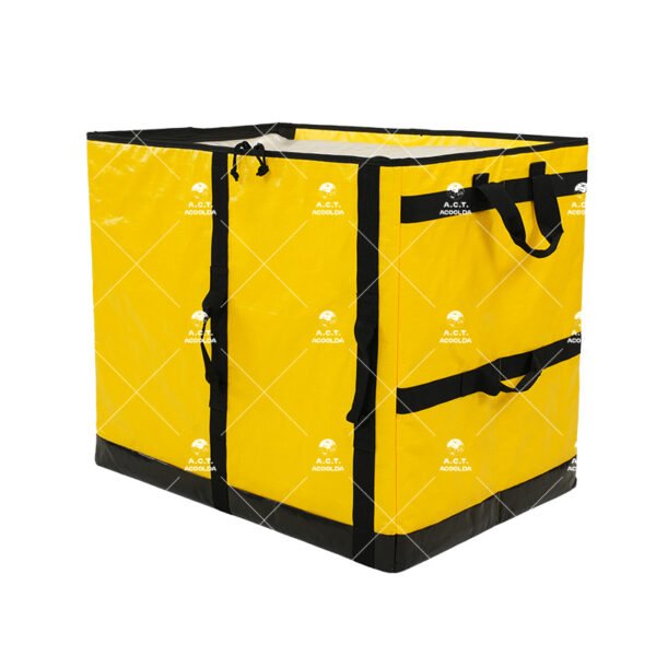 High-Visibility Yellow Collapsible Parcel Sorting Bag with Reinforced Webbing and Multi-Level Handles for Warehouses and Courier Hubs_image_2 High-Visibility Yellow Collapsible Parcel Sorting Bag with Reinforced Webbing and Multi-Level Handles for Warehouses and Courier Hubs