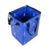 Open-Top Foldable Parcel Sorting Tote with Extended Carry Straps and Side Handles for Warehouses, Courier Hubs and Fulfillment Centers