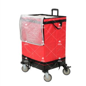 Rolling Parcel Sorting Trolley Bag with Telescopic Pull Handle, Four Swivel Casters and Full-Front Access for Warehouses and Courier Hubs_image_2 Rolling Parcel Sorting Trolley Bag with Telescopic Pull Handle, Four Swivel Casters and Full-Front Access for Warehouses and Courier Hubs