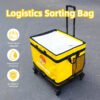 127L Rolling Logistics Sorting Bag with Telescopic Pull Handle, Four Casters and Mesh Side Pocket for Warehouse Parcel Transfer_image_1 127L Rolling Logistics Sorting Bag with Telescopic Pull Handle, Four Casters and Mesh Side Pocket for Warehouse Parcel Transfer