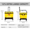 127L Rolling Logistics Sorting Bag with Telescopic Pull Handle, Four Casters and Mesh Side Pocket for Warehouse Parcel Transfer_image_3 127L Rolling Logistics Sorting Bag with Telescopic Pull Handle, Four Casters and Mesh Side Pocket for Warehouse Parcel Transfer