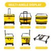 127L Rolling Logistics Sorting Bag with Telescopic Pull Handle, Four Casters and Mesh Side Pocket for Warehouse Parcel Transfer_image_4 127L Rolling Logistics Sorting Bag with Telescopic Pull Handle, Four Casters and Mesh Side Pocket for Warehouse Parcel Transfer