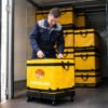 127L Rolling Logistics Sorting Bag with Telescopic Pull Handle, Four Casters and Mesh Side Pocket for Warehouse Parcel Transfer_image_5 127L Rolling Logistics Sorting Bag with Telescopic Pull Handle, Four Casters and Mesh Side Pocket for Warehouse Parcel Transfer