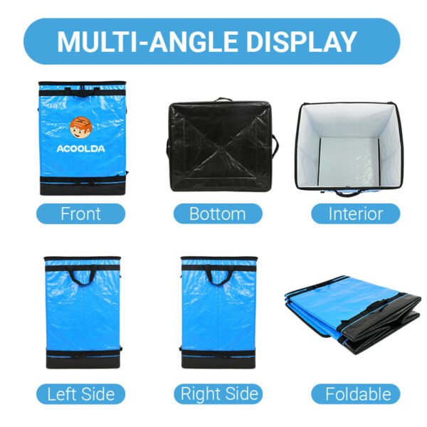 200L Blue PP Woven Parcel Sorting Bag with Zipper Lid, Reinforced Webbing and Multi-Point Handles for Courier Vans and Warehouses_image_1 200L Blue PP Woven Parcel Sorting Bag with Zipper Lid, Reinforced Webbing and Multi-Point Handles for Courier Vans and Warehouses