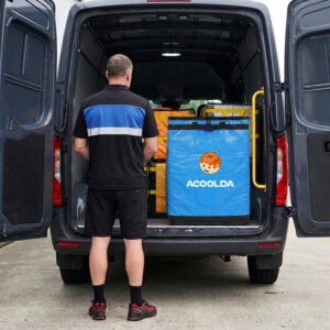 200L Blue PP Woven Parcel Sorting Bag with Zipper Lid, Reinforced Webbing and Multi-Point Handles for Courier Vans and Warehouses_image_3 200L Blue PP Woven Parcel Sorting Bag with Zipper Lid, Reinforced Webbing and Multi-Point Handles for Courier Vans and Warehouses