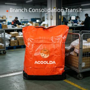 500L High-Capacity PE Woven Logistics Sorting Bag with Double Zipper, Clear ID Pocket and Reinforced Base for Parcel Hubs_image_6 500L PE Woven Sorting Bag with Double Zipper for Parcel Hub Operations