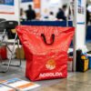 500L Red PP Woven Logistics Sorting Bag with Reinforced Carry Handles and Clear ID Pocket for Bulk Parcel Transfer_image_4 500L Red PP Woven Parcel Sorting Bag for Warehouse and Logistics Operations