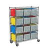Mobile Wire Shelving Rack with Casters for Logistics Bag Storage in Parcel Hubs and Distribution Centers_image_1 Mobile-Wire-Shelving-Rack-with-Casters-for-Logistics-Bag-Storage-in-Parcel-Hubs-and-Distribution-Centers