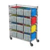 Mobile Wire Shelving Rack with Casters for Logistics Bag Storage in Parcel Hubs and Distribution Centers_image_2 Mobile-Wire-Shelving-Rack-with-Casters-for-Logistics-Bag-Storage-in-Parcel-Hubs-and-Distribution-Centers