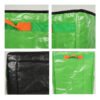 Tall Green Open-Top Parcel Sorting Bag with Reinforced Base and Side Pull Handles for Courier Vans, Warehouses and Route Staging